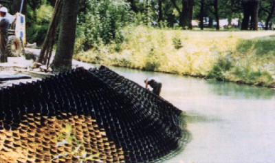 [Geocelle su sponda fiume]