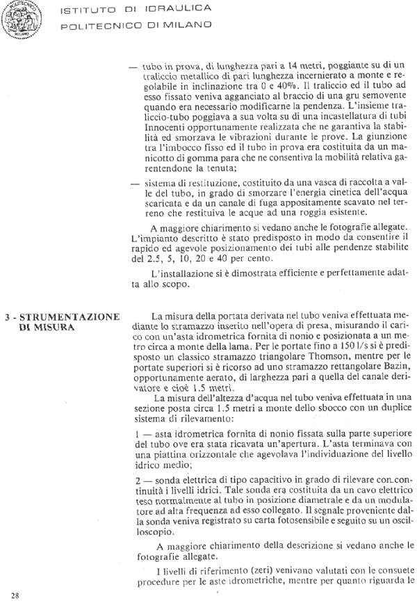[Le prove del politecnico di Milano]