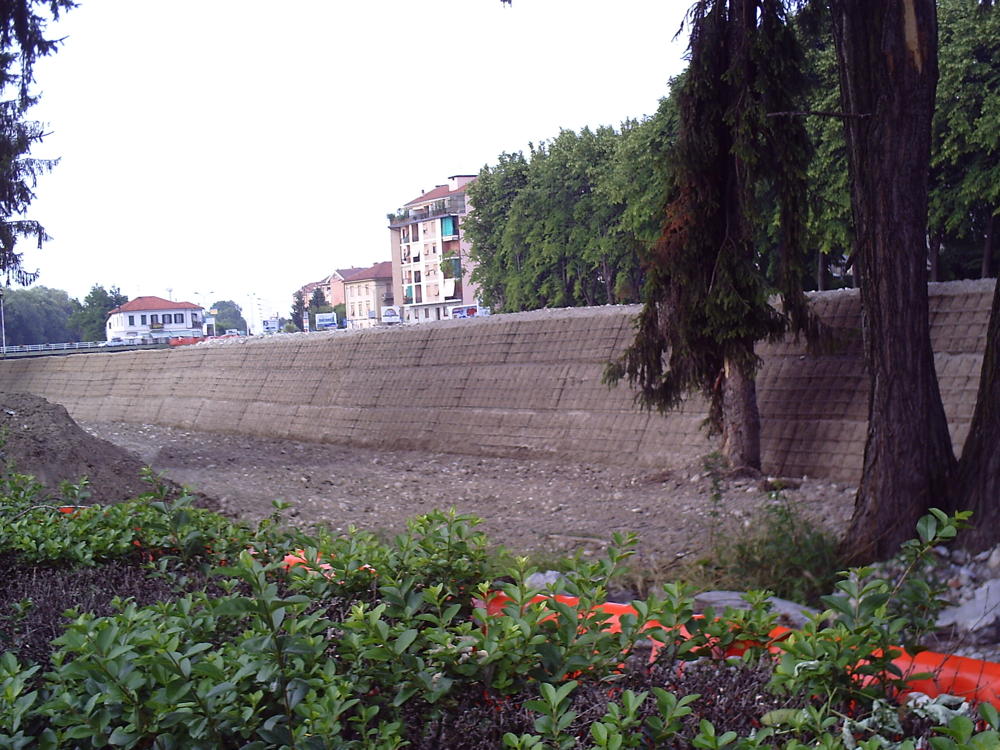 [Terra rinforzata argine]